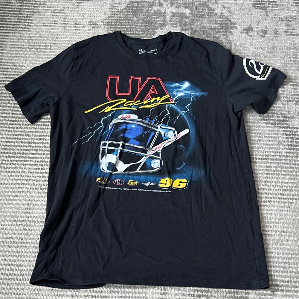Under Armour Black Racing Graphic Tee